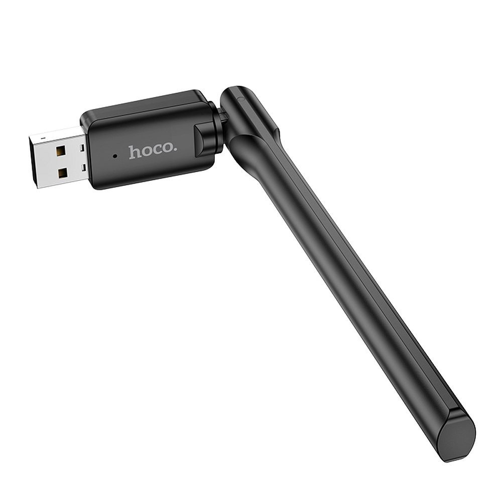 HOCO wireless network card with external antena USB Wifi4 HI32 black
