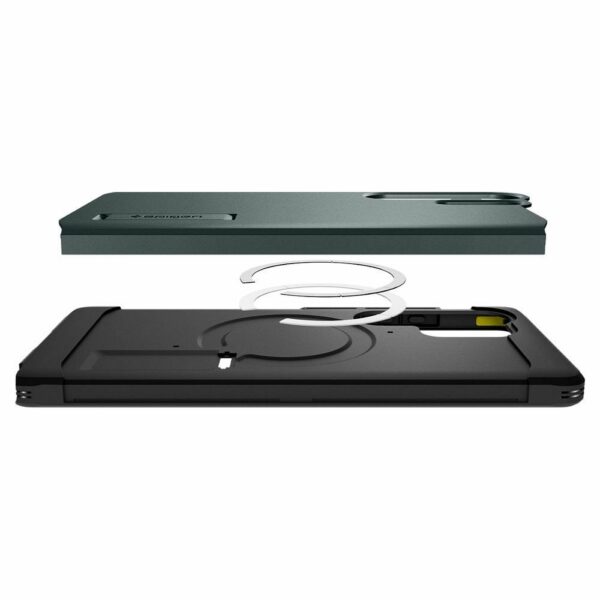 SPIGEN case TOUGH ARMOR compatible with MagSafe for SAMSUNG S25 Ultra abyss green