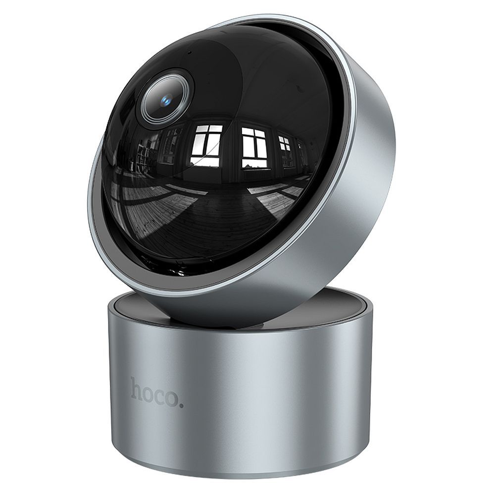HOCO indoor camera adjustable in two planes with night mode Full HD D5 silver