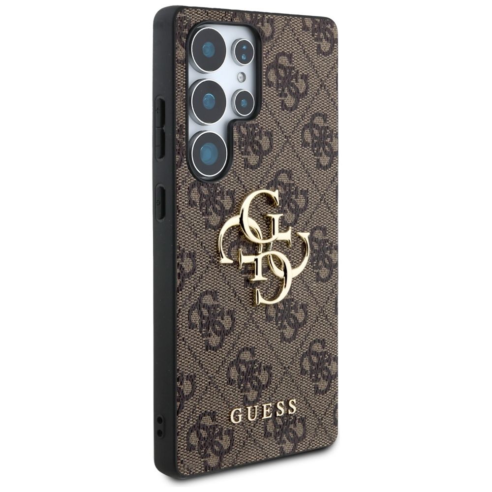 Θήκη Κινητού GUESS για Samsung S25 Ultra GUHCS25L4GMGBR Δερμάτινη Καφέ με Λογότυπο