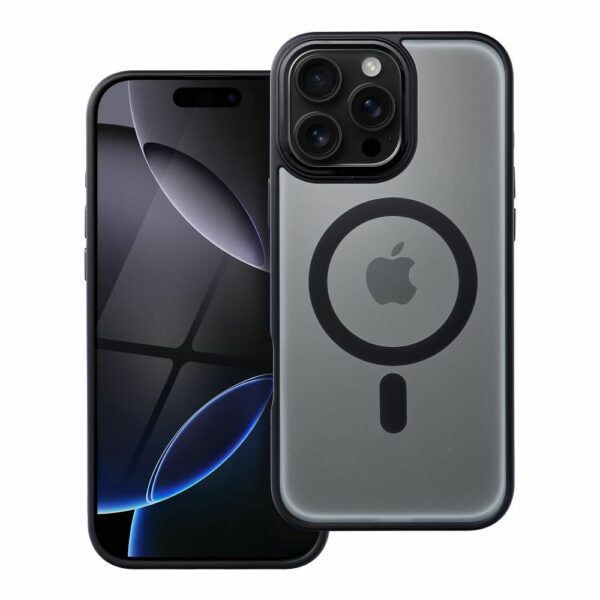 MATTE MAG COVER case compatible with MagSafe for IPHONE 16 Pro Max black
