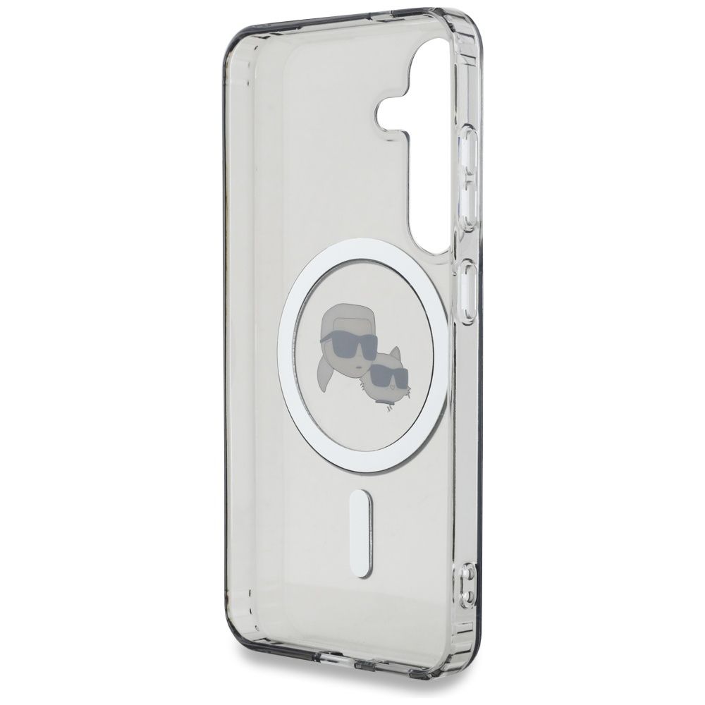 KARL LAGERFELD case for SAMSUNG S25 KLHMS25SHLSKCK (Magnetic IML Metal KC Heads) black