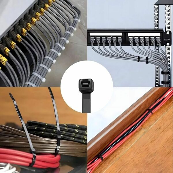 Cable ties 4,8 x 200 mm 100 pieces RC-K-1296 black