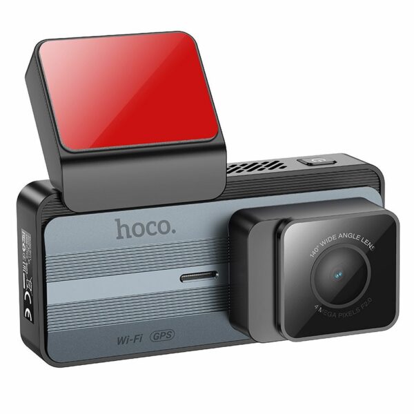 HOCO car camera with display 3,69" 2K GPS DV11 silvery gray