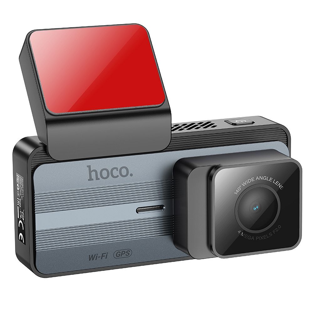 HOCO car camera with display 3,69" 2K GPS DV11 silvery gray