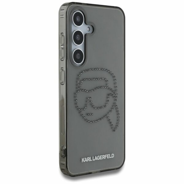 KARL LAGERFELD case for SAMSUNG S25 KLHCS25SHKHDCELK (IML Rhinestones K Head) black