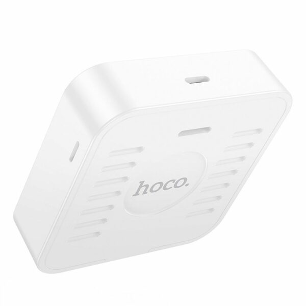 HOCO electronic clock with hygrothermometer HX40 white