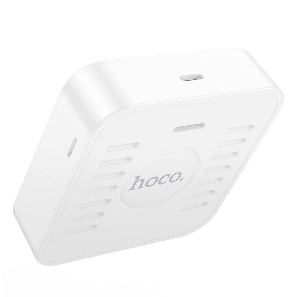 HOCO electronic clock with hygrothermometer HX40 white