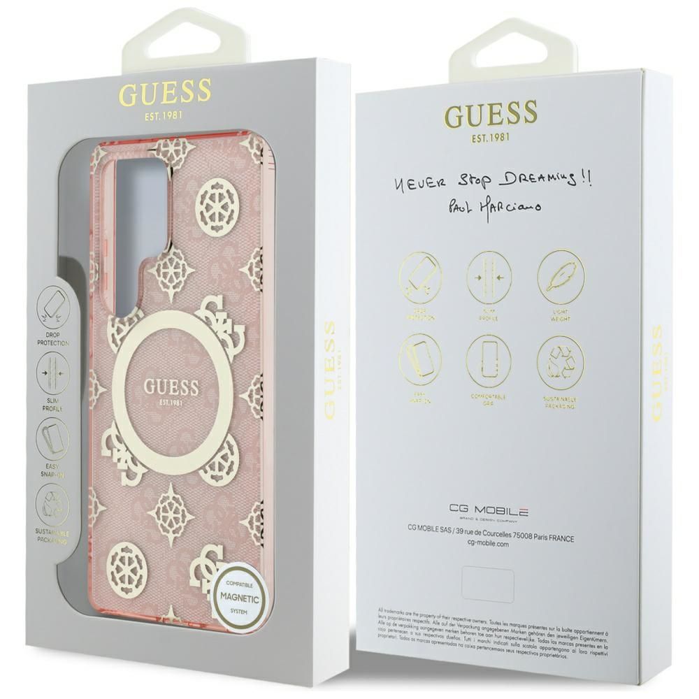 Θήκη Κινητού GUESS Samsung S25 Ultra Peony Pink Μαγνητική