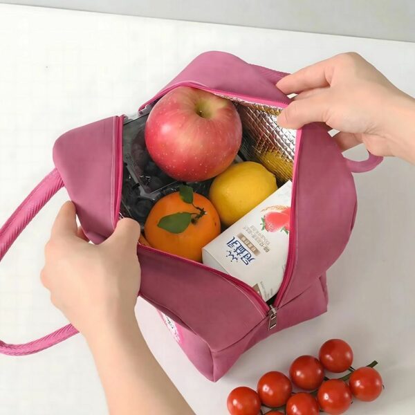 Lunch box thermal insulating bag RC-K-1079 pink