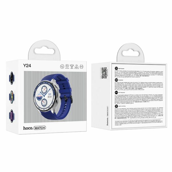 HOCO smartwatch with call function AMOLED Y24 silver