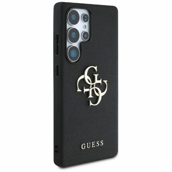 Θήκη Κινητού GUESS Samsung S25 Ultra PU Δερματίνη Μαύρη με Λογότυπο 4G