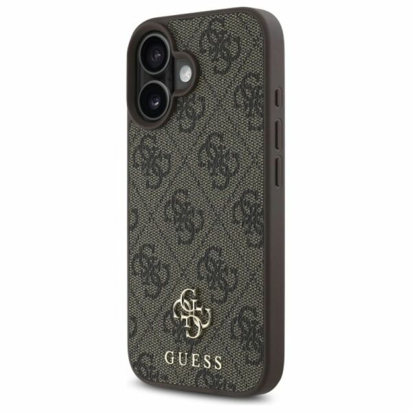 Θήκη GUESS iPhone 16 MagSafe PU 4G Καφέ (GUHMP16SP4SM4MW)
