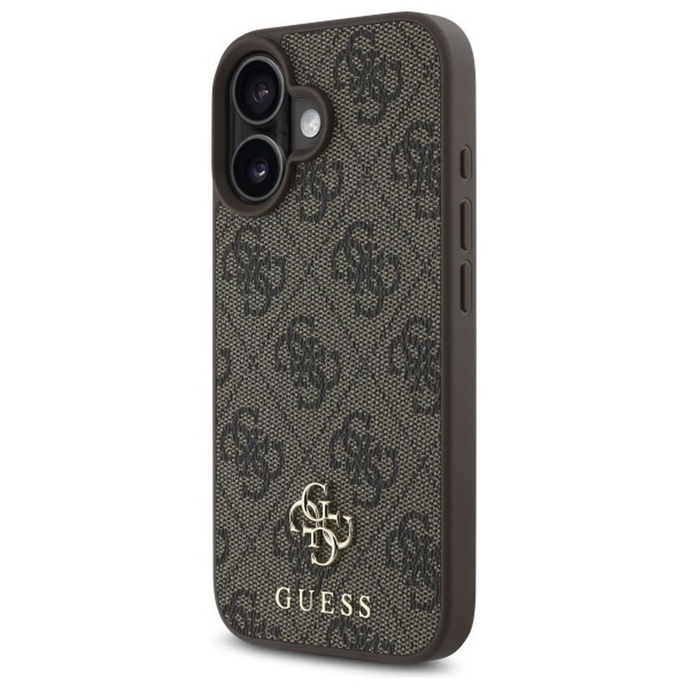Θήκη GUESS iPhone 16 MagSafe PU 4G Καφέ (GUHMP16SP4SM4MW)