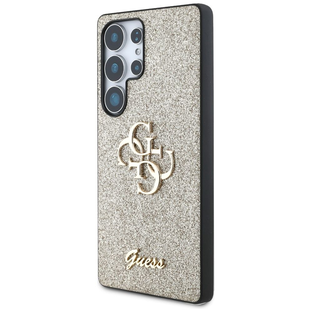 Θήκη Κινητού GUESS Glitter Big 4G Gold για Samsung S25 Ultra