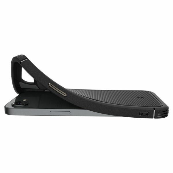 SPIGEN case RUGGED ARMOR MAG compatible with MagSafe for IPHONE 16E matte black