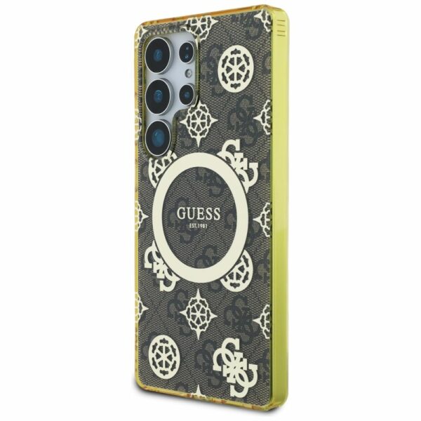 Θήκη GUESS Magnetic Peony για Samsung S25 Ultra - Καφέ GUHMS25LH4PYEEW