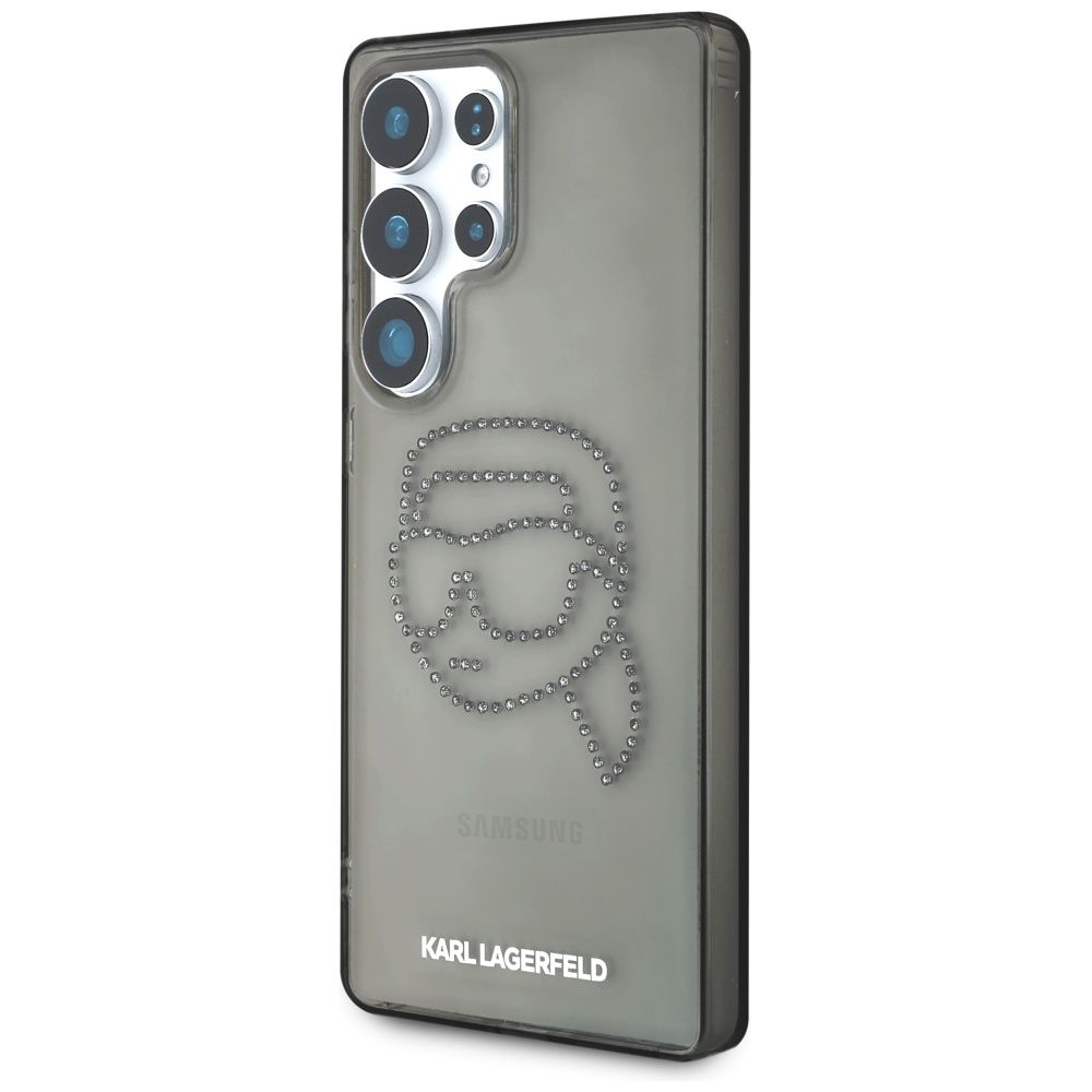 KARL LAGERFELD case for SAMSUNG S25 Ultra KLHCS25LHKHDCELK (IML Rhinestones K Head) black