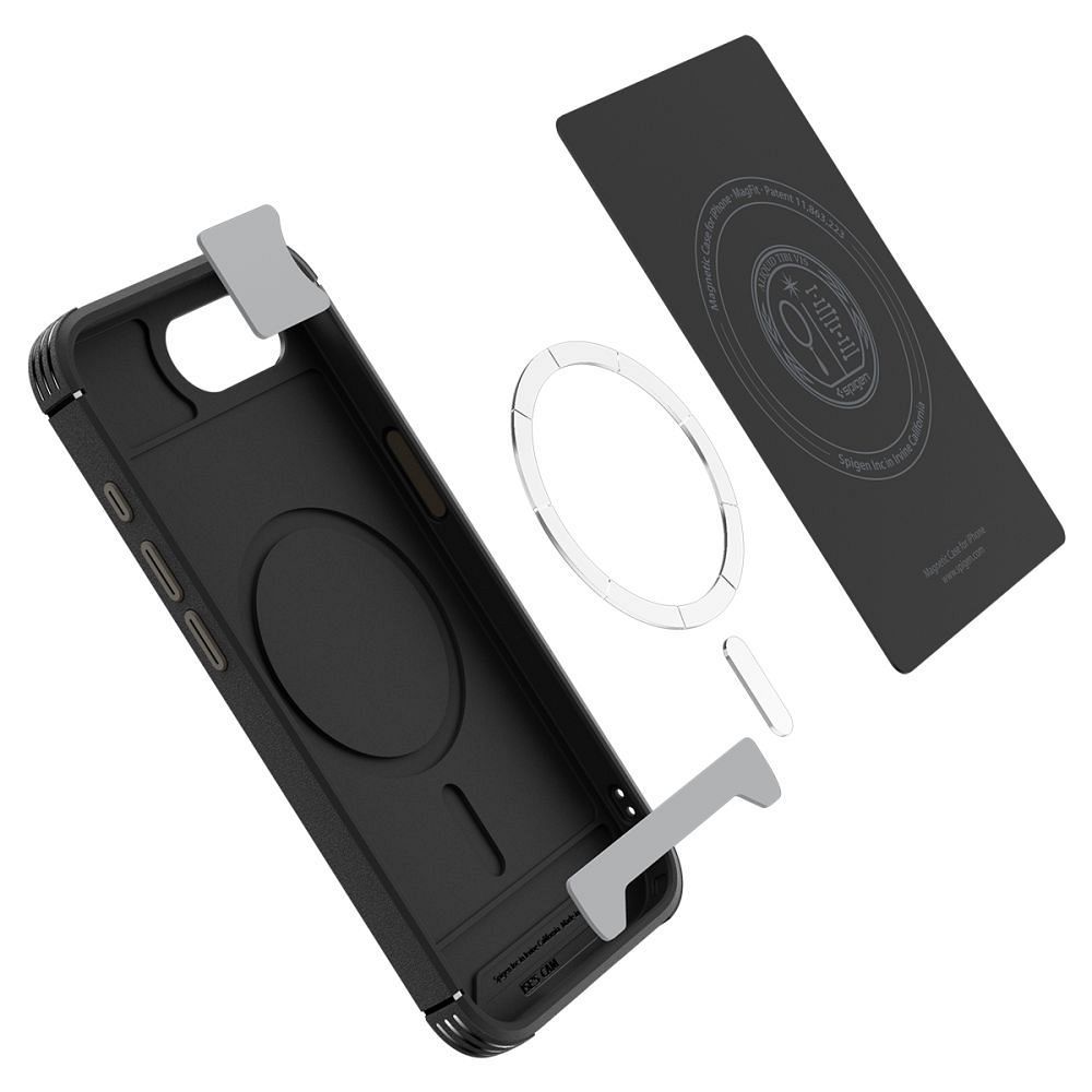 SPIGEN case CORE ARMOR MAG compatible with MagSafe for IPHONE 16E matte black