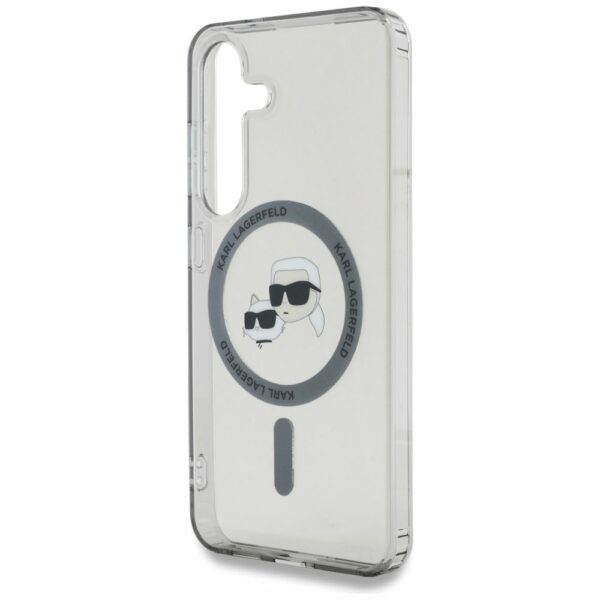KARL LAGERFELD case for SAMSUNG S25 KLHMS25SHLSKCK (Magnetic IML Metal KC Heads) black