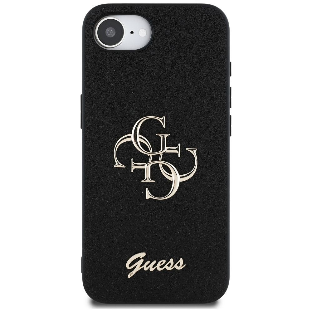 GUESS case for IPHONE 16e (SE 4 2025) GUHCPSE4HG4SGK (Fixed Glitter Big 4G) black