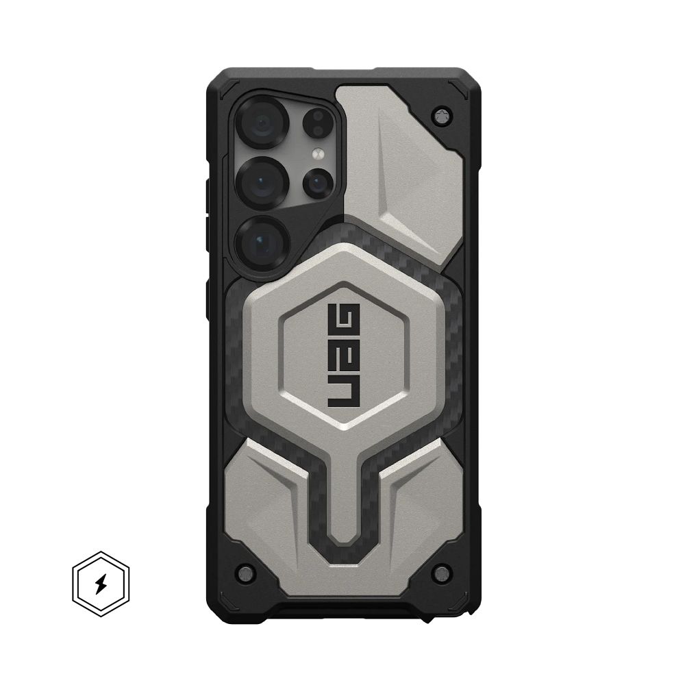 UAG Urban Armor Gear case MONARCH PRO with built-in magnet for SAMSUNG S25 Ultra 5G titanium