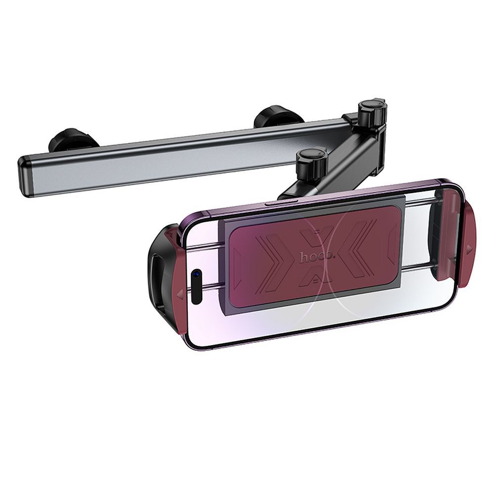 HOCO telescopic car holder for headrest (4,5" - 13") H69 black and red