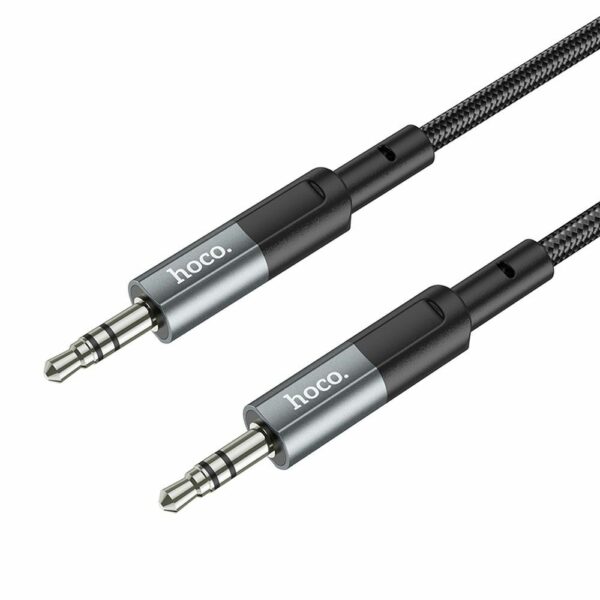 HOCO cable AUX Jack 3,5 mm (male) to Jack 3,5 mm (male) UPA23 1 m metal gray