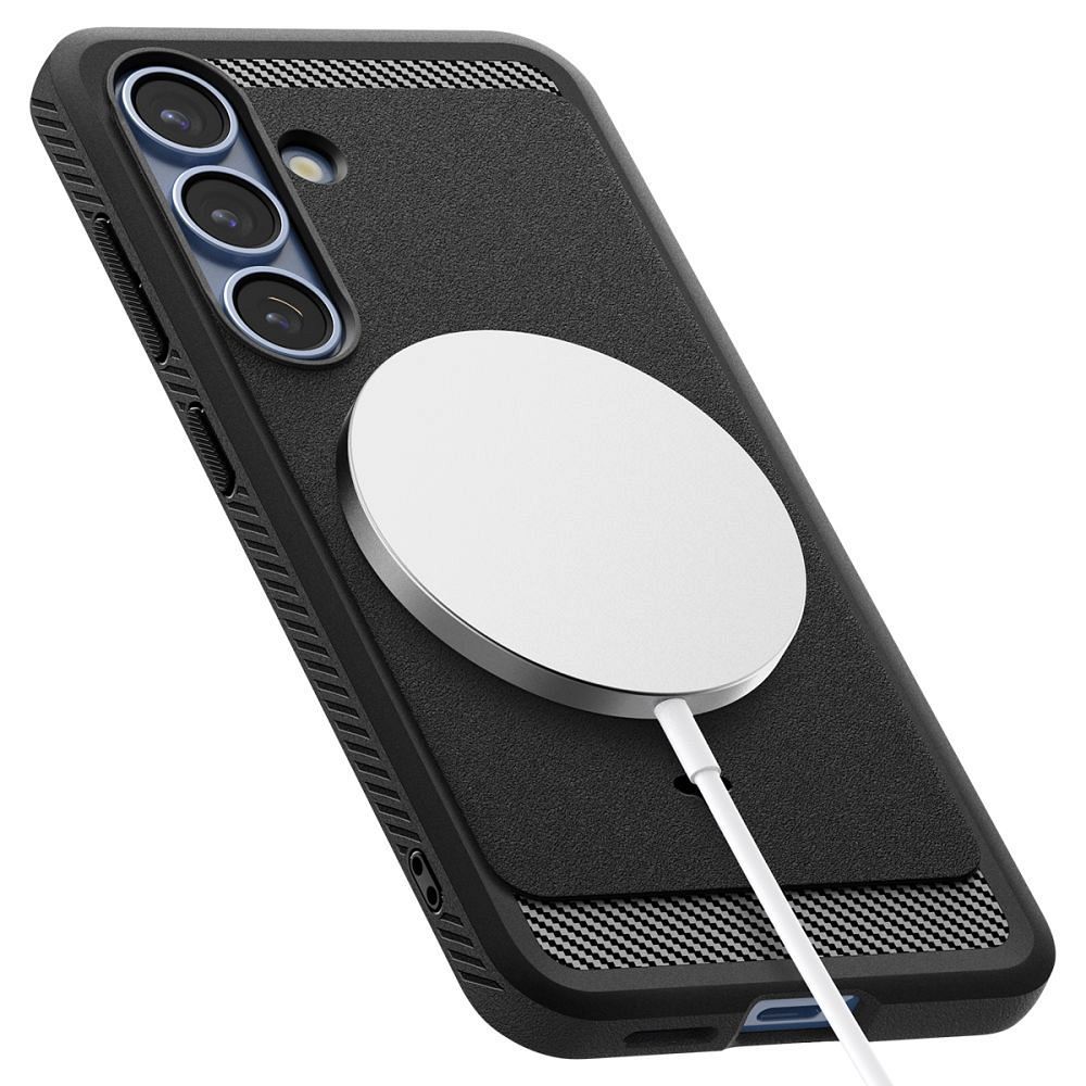 SPIGEN case RUGGED ARMOR MAG compatible with MagSafe for SAMSUNG S25 Plus matte black