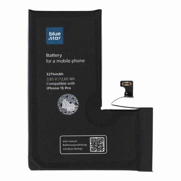 BLUE STAR HQ battery for IPHONE 15 Pro 3274 mAh