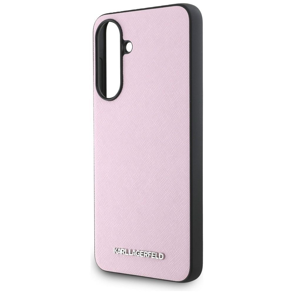 KARL LAGERFELD case for SAMSUNG A56 KLHCSA56PSAFWMCP (Saffiano Metal logo) pink