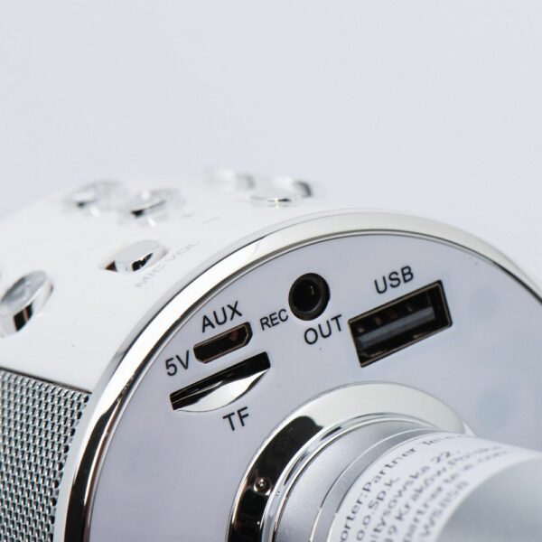 Multimedia karaoke microphone CR58S HQ silver