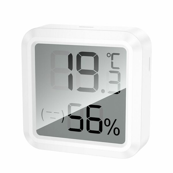 HOCO electronic clock with hygrothermometer HX40 white