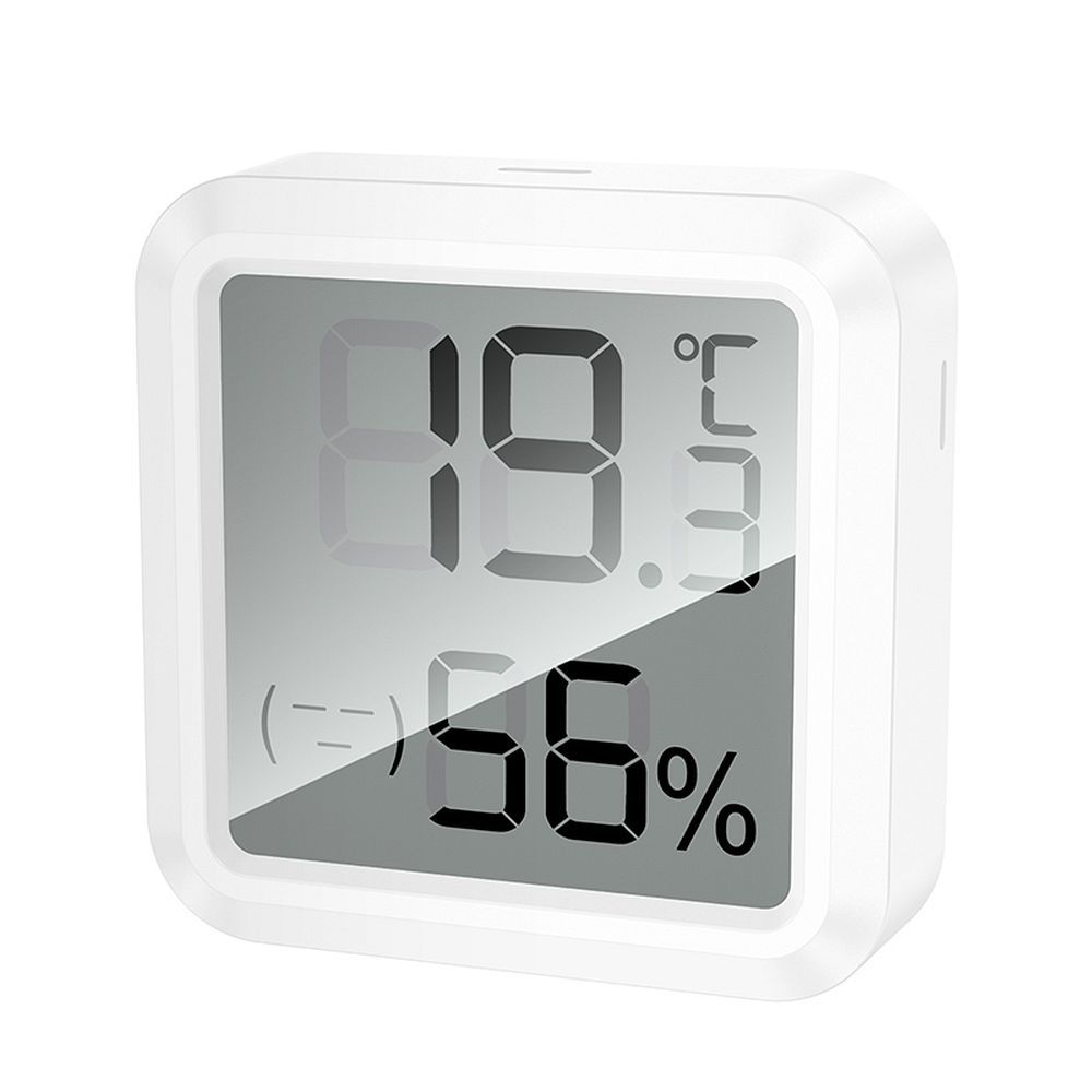 HOCO electronic clock with hygrothermometer HX40 white