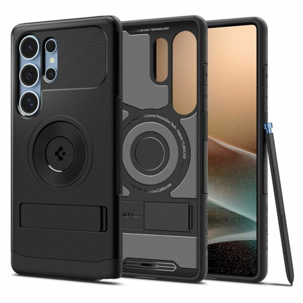 SPIGEN case SLIM ARMOR MAG compatible with MagSafe for SAMSUNG S25 Ultra black