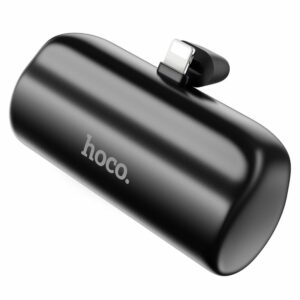 HOCO Powerbank 5000mAh με Ενσωματωμένο Lightning & Φόρτιση 2A - J106 Μαύρο