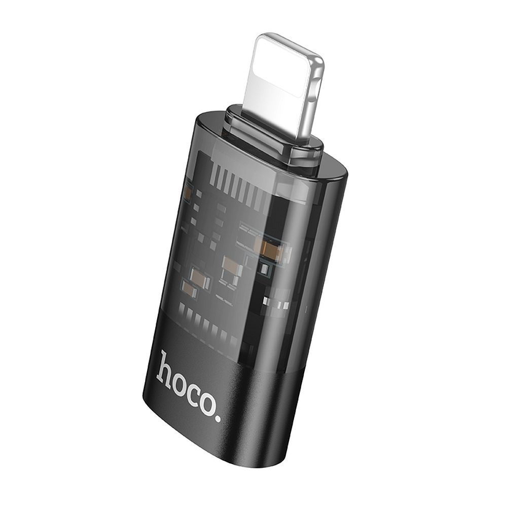 Αντάπτορας HOCO UA36A OTG Lightning σε Type C - Διαφανές Μαύρο