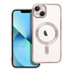 ELECTRO MAG COVER case compatible with MagSafe for IPHONE 13 rose gold