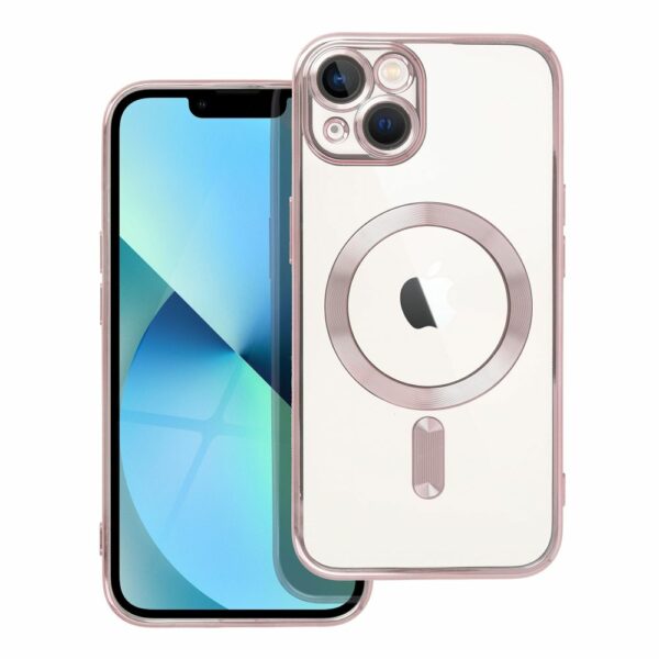 ELECTRO MAG COVER case compatible with MagSafe for IPHONE 13 rose gold