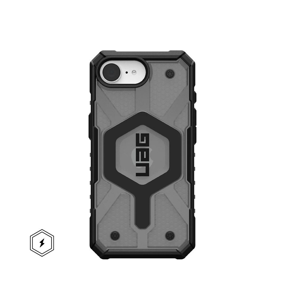 Θήκη UAG Pathfinder Clear MagSafe για iPhone 16e (Απόχρωση Άσπρης Στάχτης)