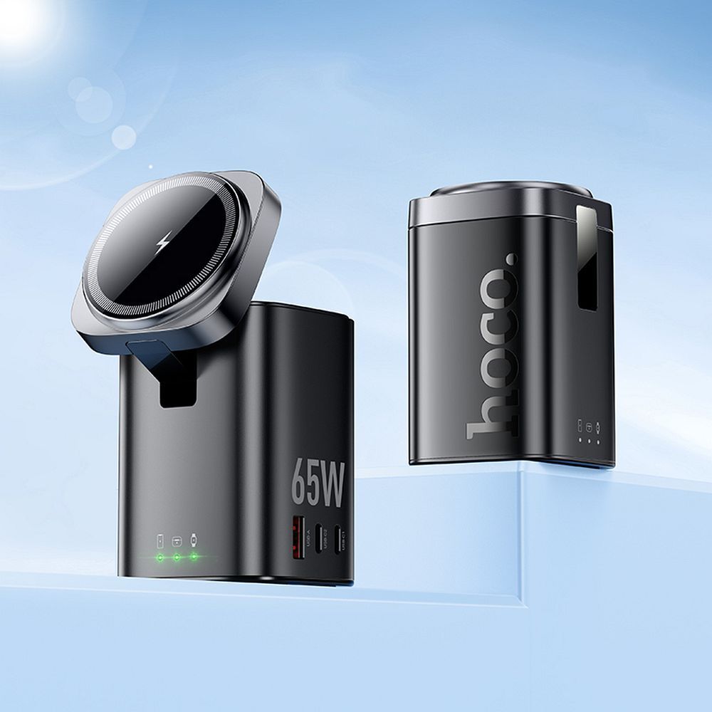 Ασύρματος Φορτιστής HOCO 6 σε 1 για Apple Watch & Συσκευές PD/QC 65W CQ20A Μαύρος
