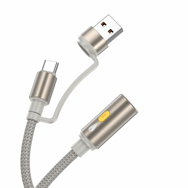 HOCO cable USB A / Type C to cigarete lighter UA38B 0,3 m gold