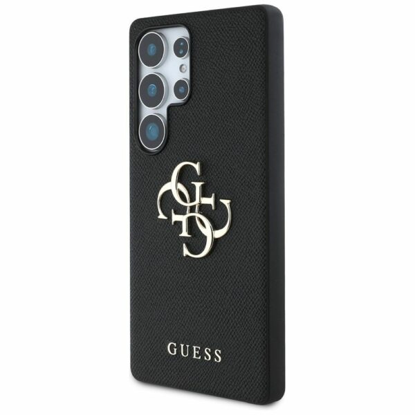 Θήκη Κινητού GUESS Samsung S25 Ultra PU Δερματίνη Μαύρη με Λογότυπο 4G