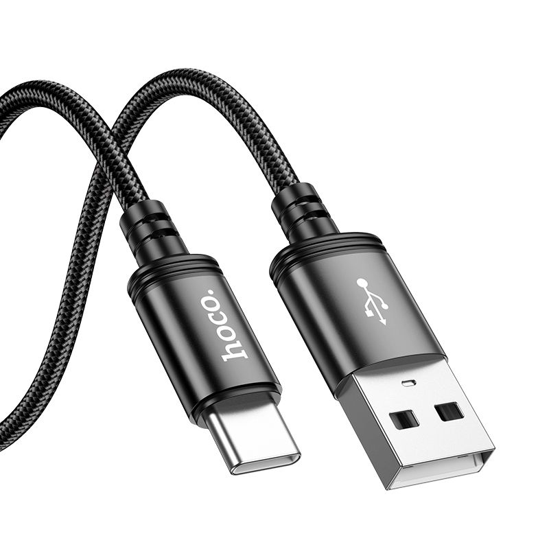 Cable USB A to USB C Hoco 3A 2 m X89 black