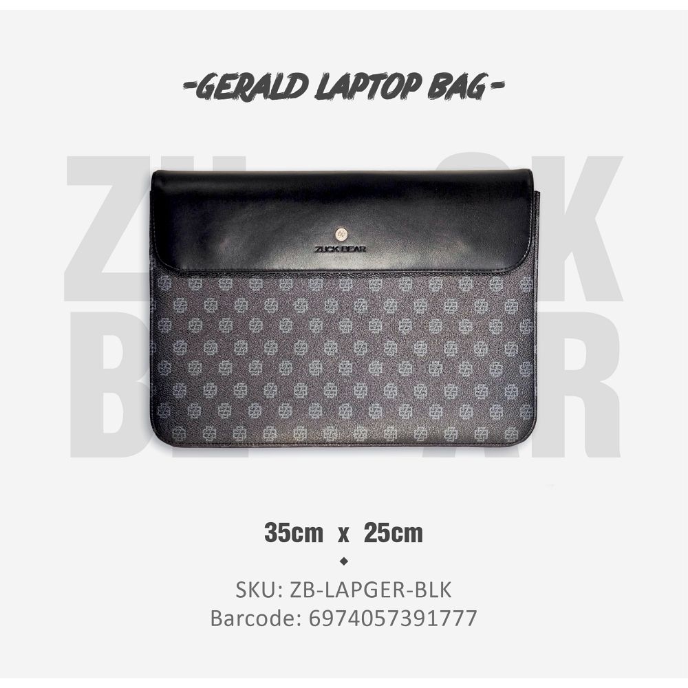 ZUCK BEAR laptop bag GERALD black