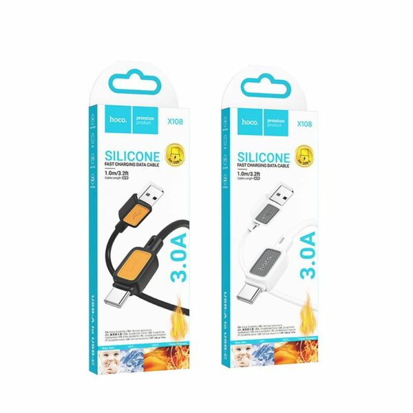 HOCO cable USB A to Typ C 3A X108 1 m white