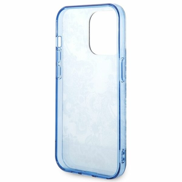 GUESS case for IPHONE 14 Pro GUHCP14LHGPLHB (IML Electro Cam TDJ) blue