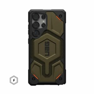 UAG Urban Armor Gear case MONARCH PRO with built-in magnet for SAMSUNG S25 Ultra 5G kevlar element green