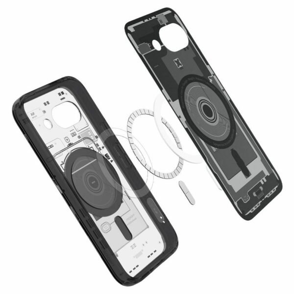 SPIGEN case ULTRA HYBRID MAG compatible with MagSafe for GOOGLE PIXEL 9A zero one black