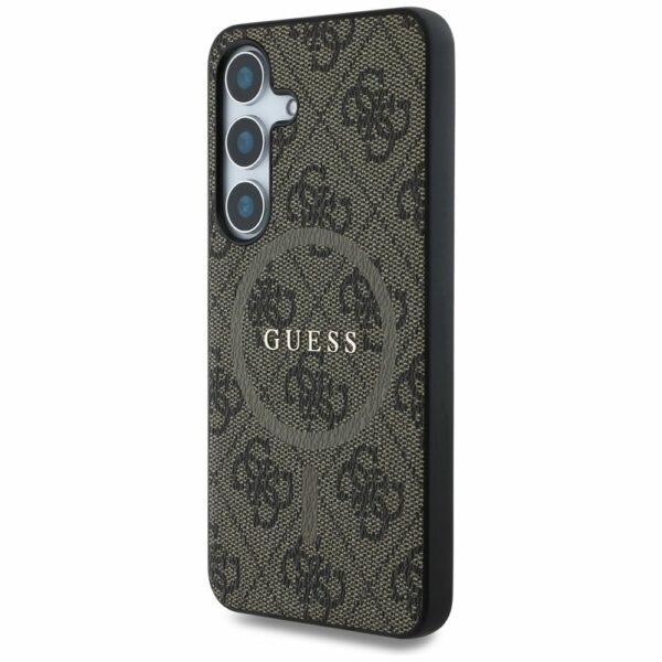Θήκη Κινητού GUESS SAMSUNG S25 Plus Magnetic PU 4G Ring Classic Logo Καφέ